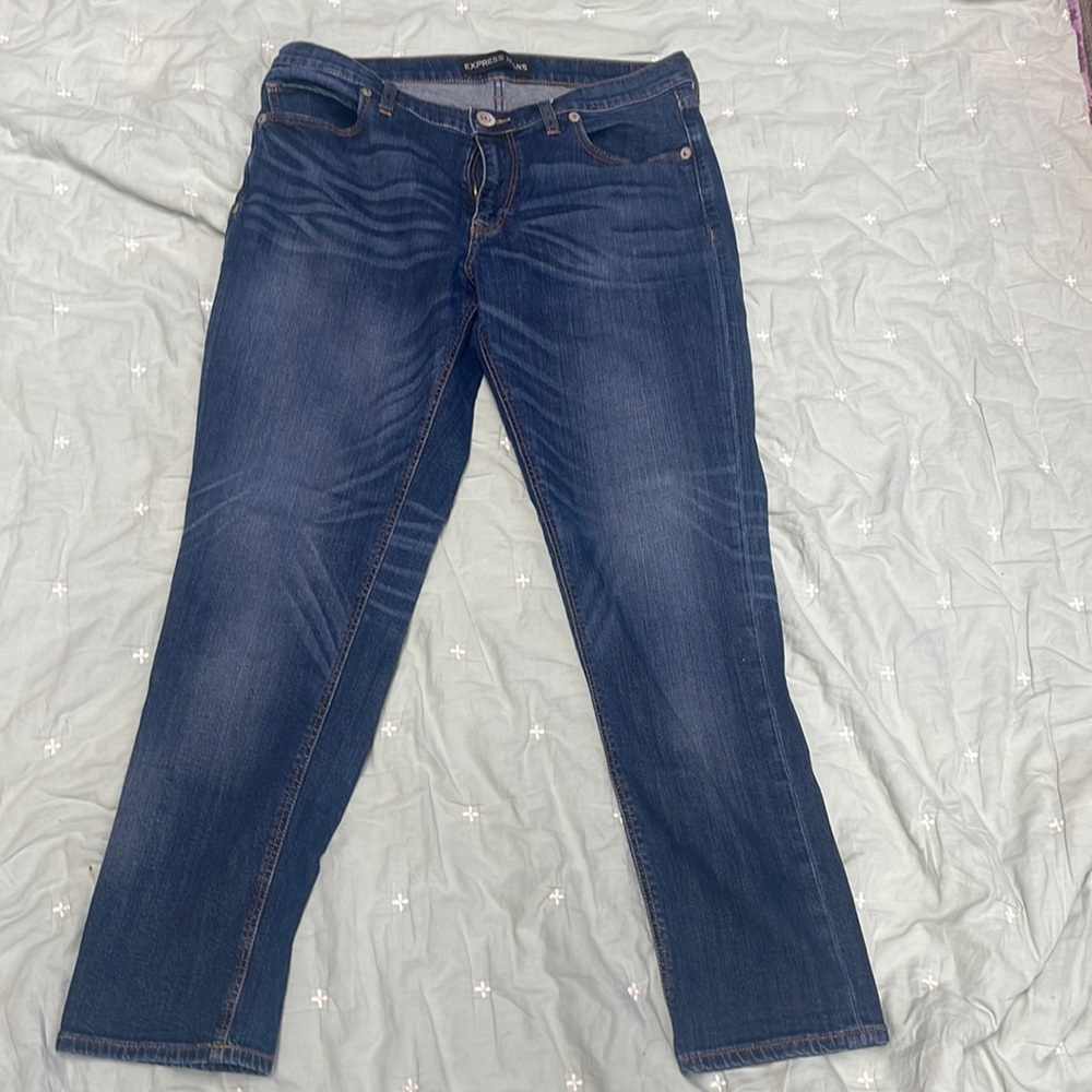 Express girlfriend jeans Dark Wash size 12